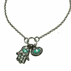 New Evil Eye Ankle Bracelet Anklet Silver Tone New